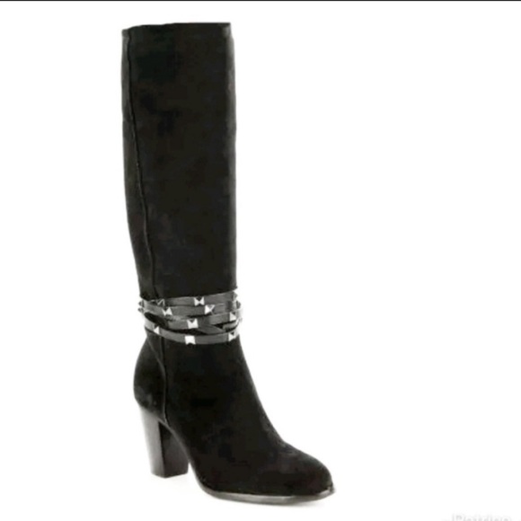 ANTONIO MELANI Shoes - Antonia Melani Binx Studded Suede Lace Boots NWT